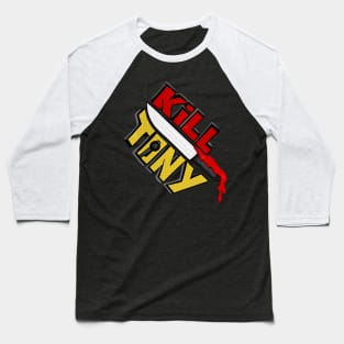 Kill Tony Podcast Fun Fan Logo WIth Microphone and a Knife (White) Baseball T-Shirt